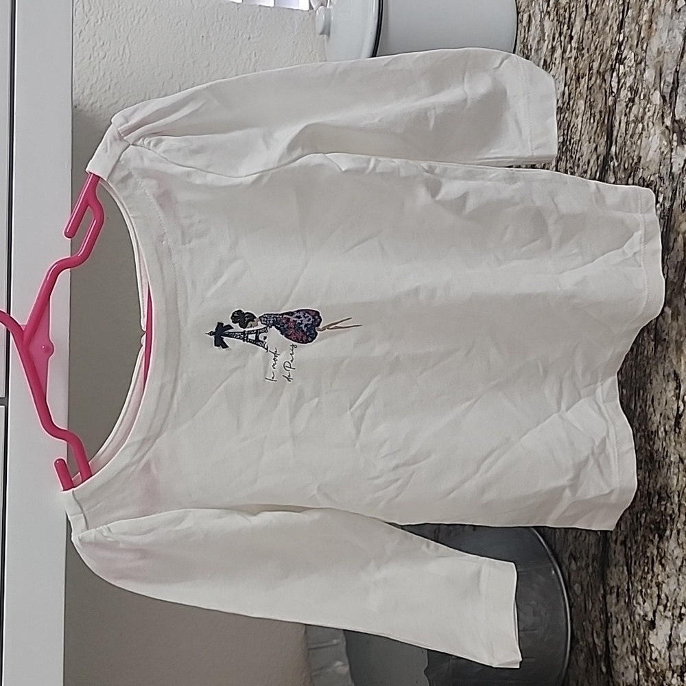 Janie and Jack PARIS FASHION GIRL TEE